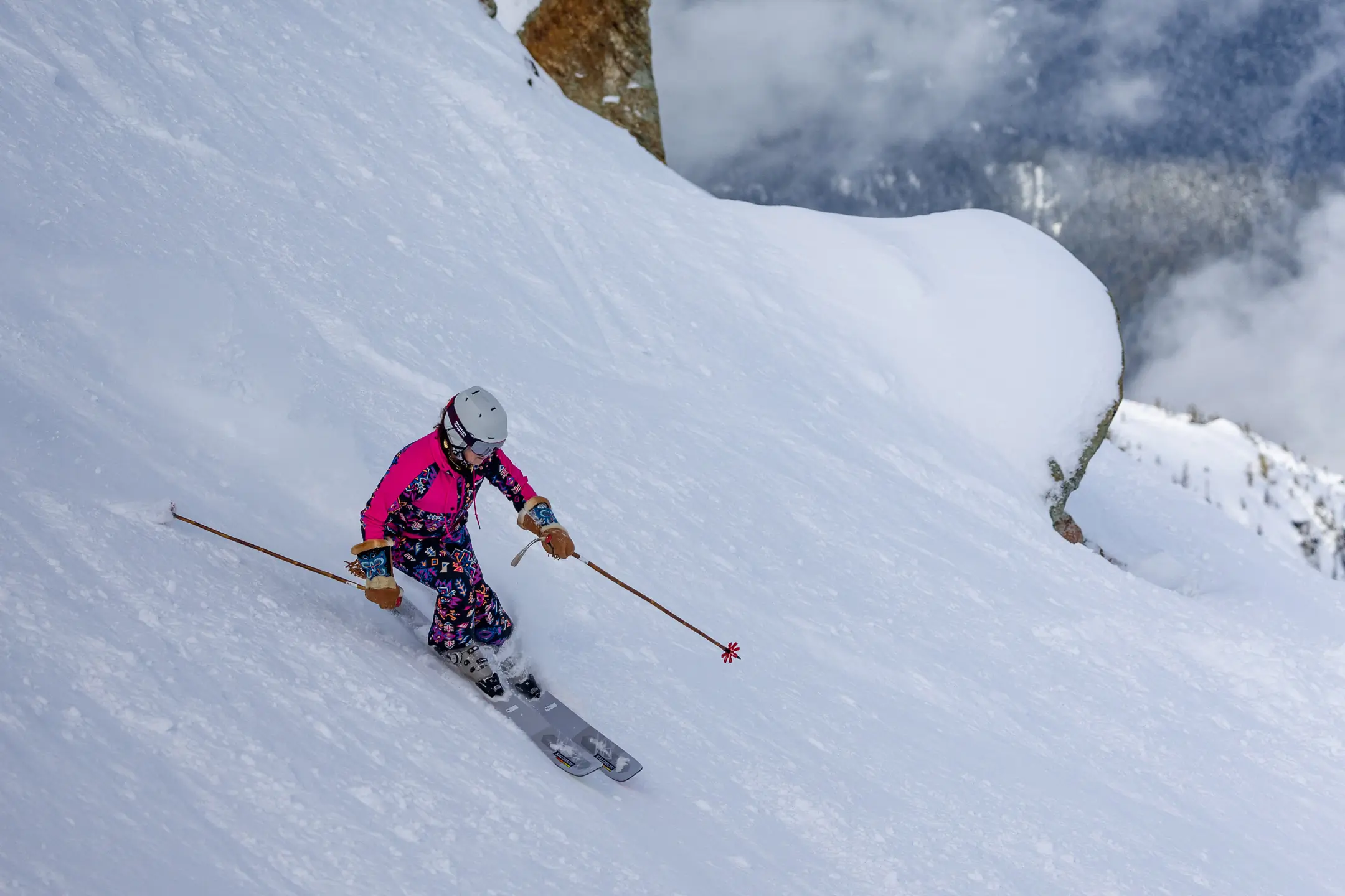 Skier testing the Atomic HAWX ULTRA XTD BOA