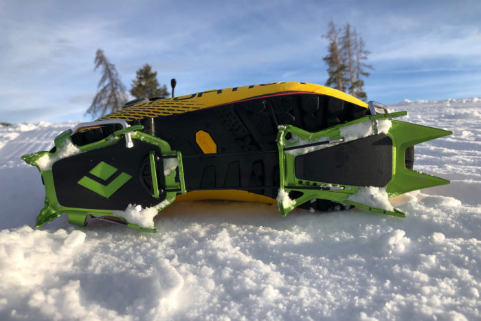 Black Diamond Neve Pro Crampon Review on boot, sole