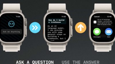 ‘watchGPT’ Brings AI Chatbot to Apple Watch