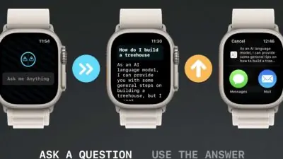 ‘watchGPT’ Brings AI Chatbot to Apple Watch
