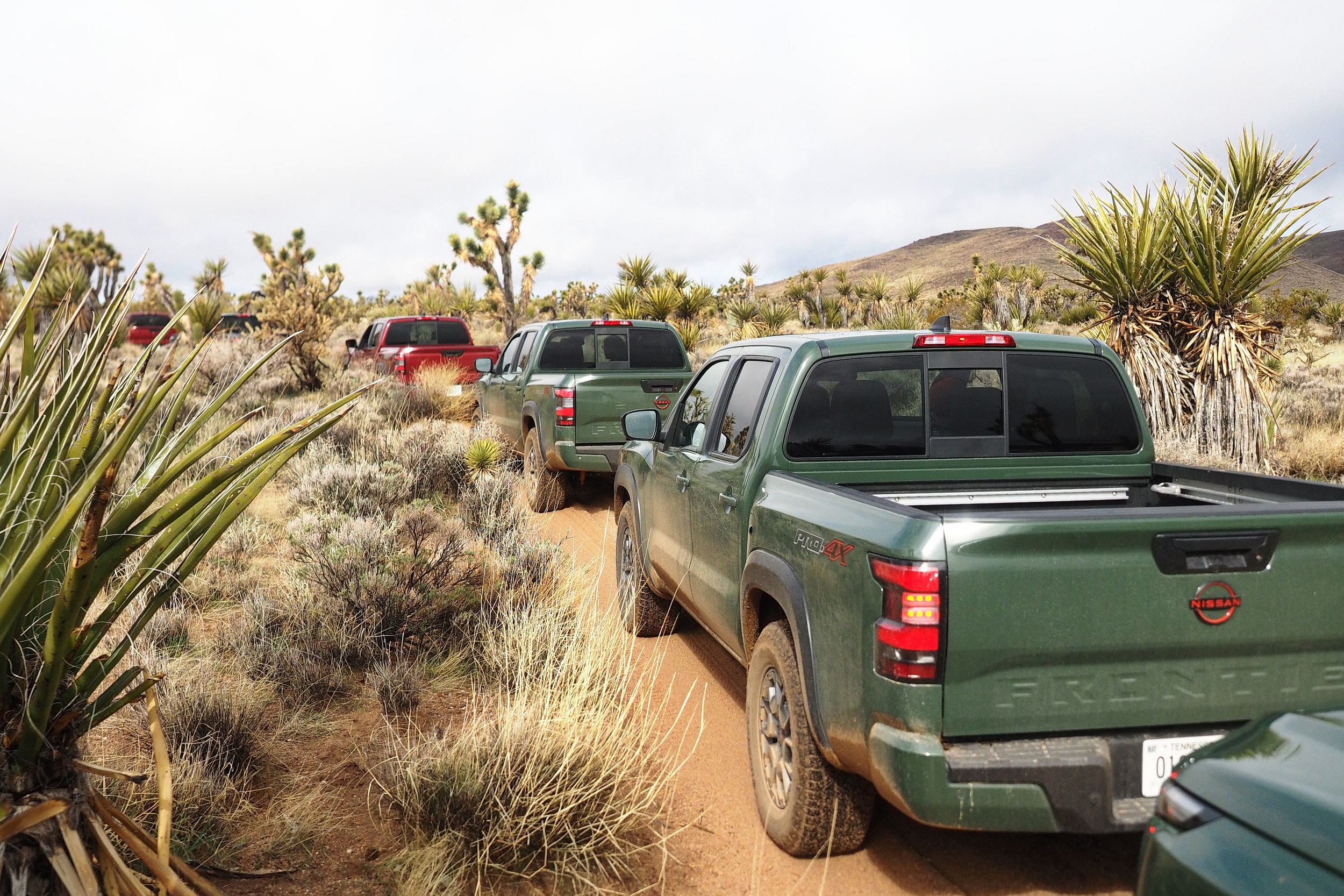2023 nissan frontier pro-4x traveling west on the mojave road
