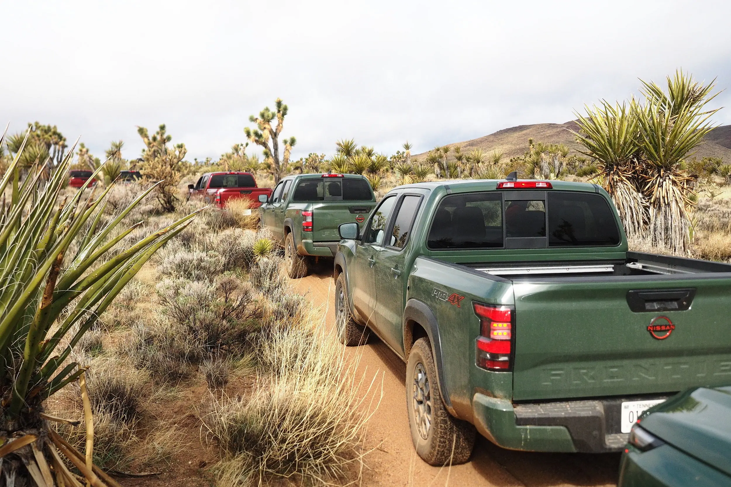 2023 nissan frontier pro-4x traveling west on the mojave road