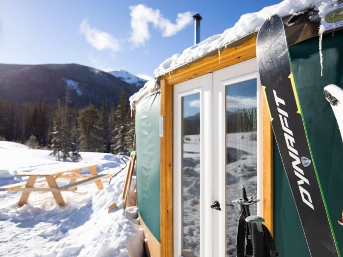 Camron Pass CMS backcountry skiing; (photo/Aaron Benson and Yellow Tent Nomads)