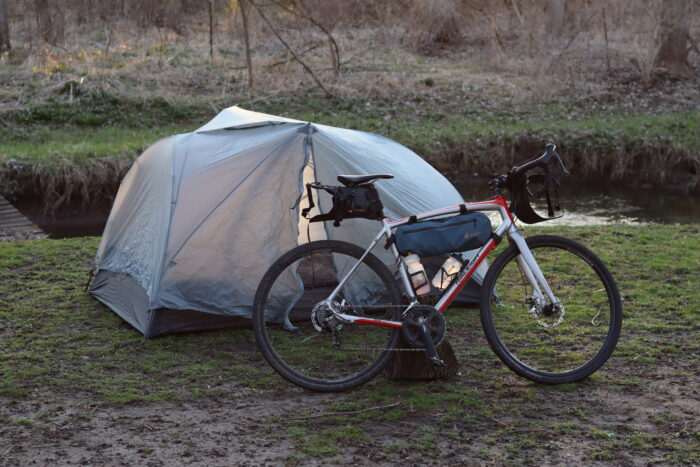Bikepacking campsite
