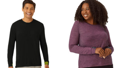 Bombas Merino Wool Crew Neck Long Sleeve T-Shirt