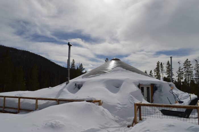 Camron Pass CMS backcountry skiing; (photo/Aaron Benson and Yellow Tent Nomads)
