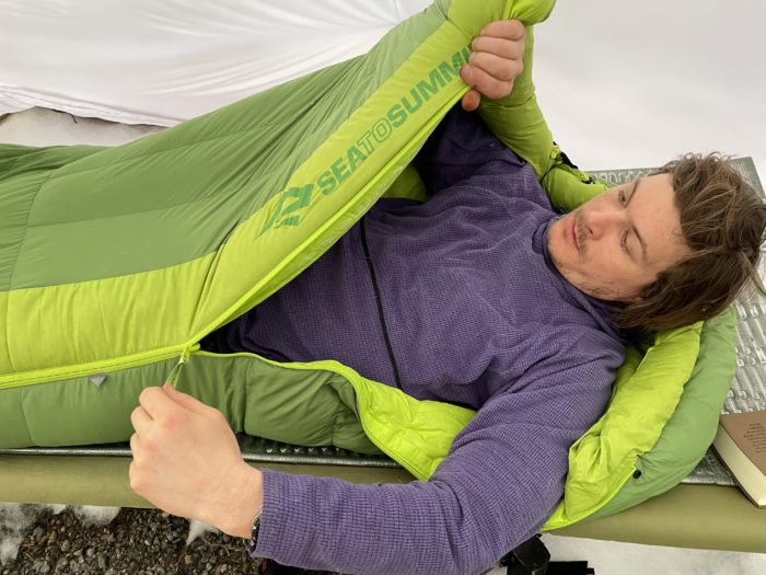 Sea to Summit Ascent sleeping bag; (photo/Will Brendza)