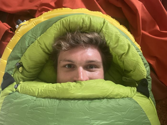 Sea to Summit Ascent sleeping bag; (photo/Will Brendza)