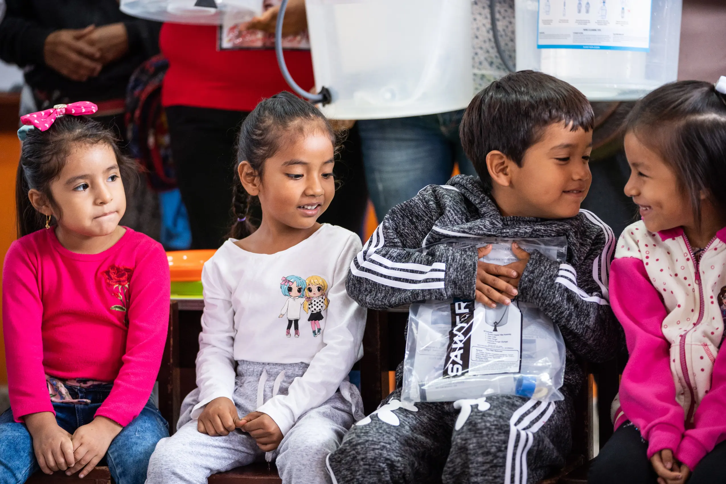 Sawyer filters bring clean water to developing countries; (photo/Sawyer)