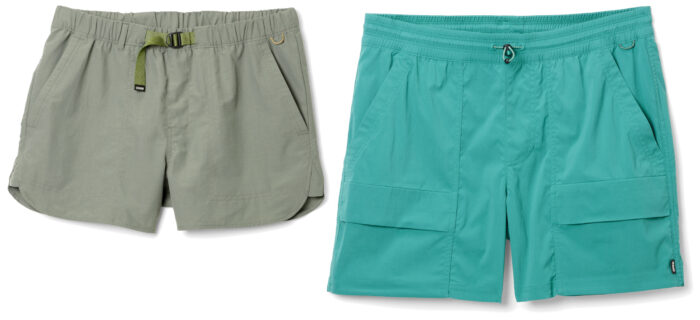 REI's Trailmade shorts product photos