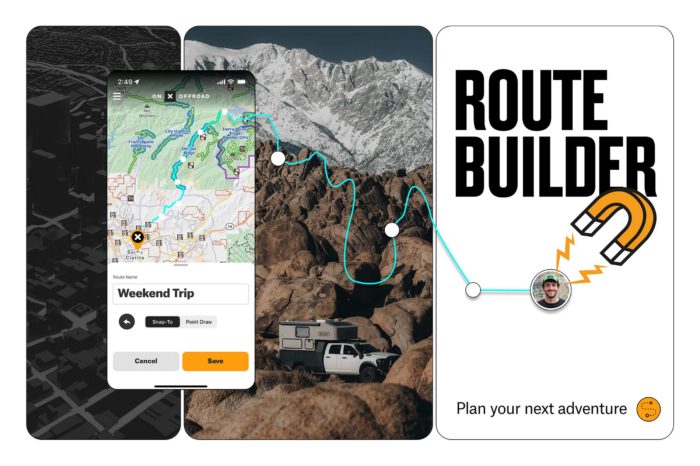 onX Offroad Route Builder App