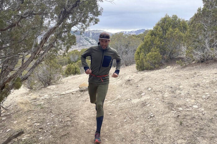 Norrøna Senja winter trail running kit; (photo/Bergen Tjossem)