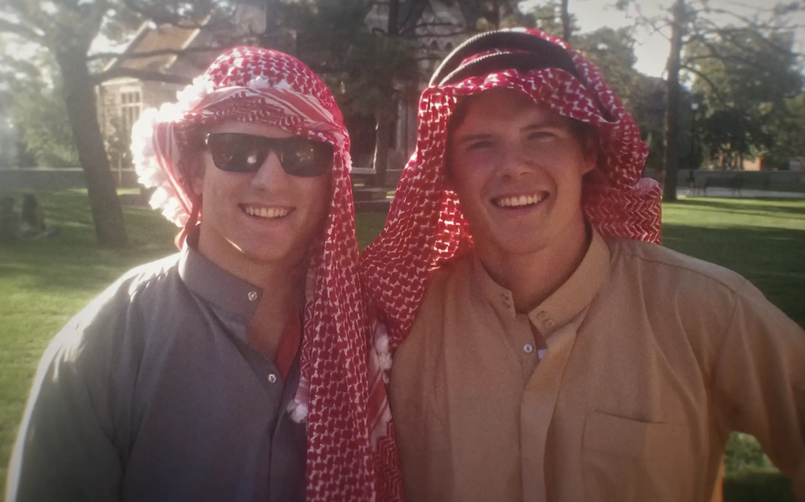 two white men in turbans