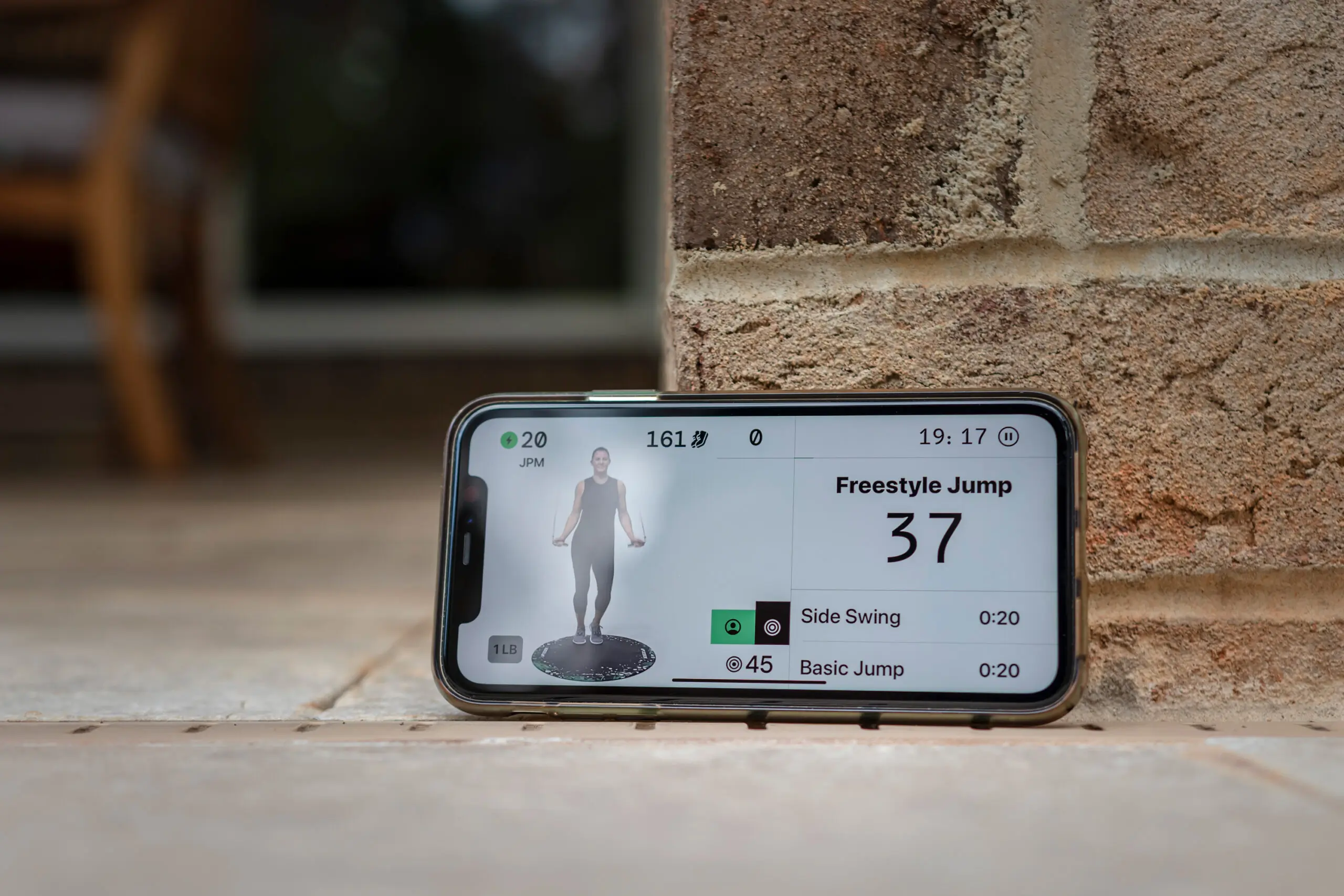 Crossrope AMP Jump Rope App on phone