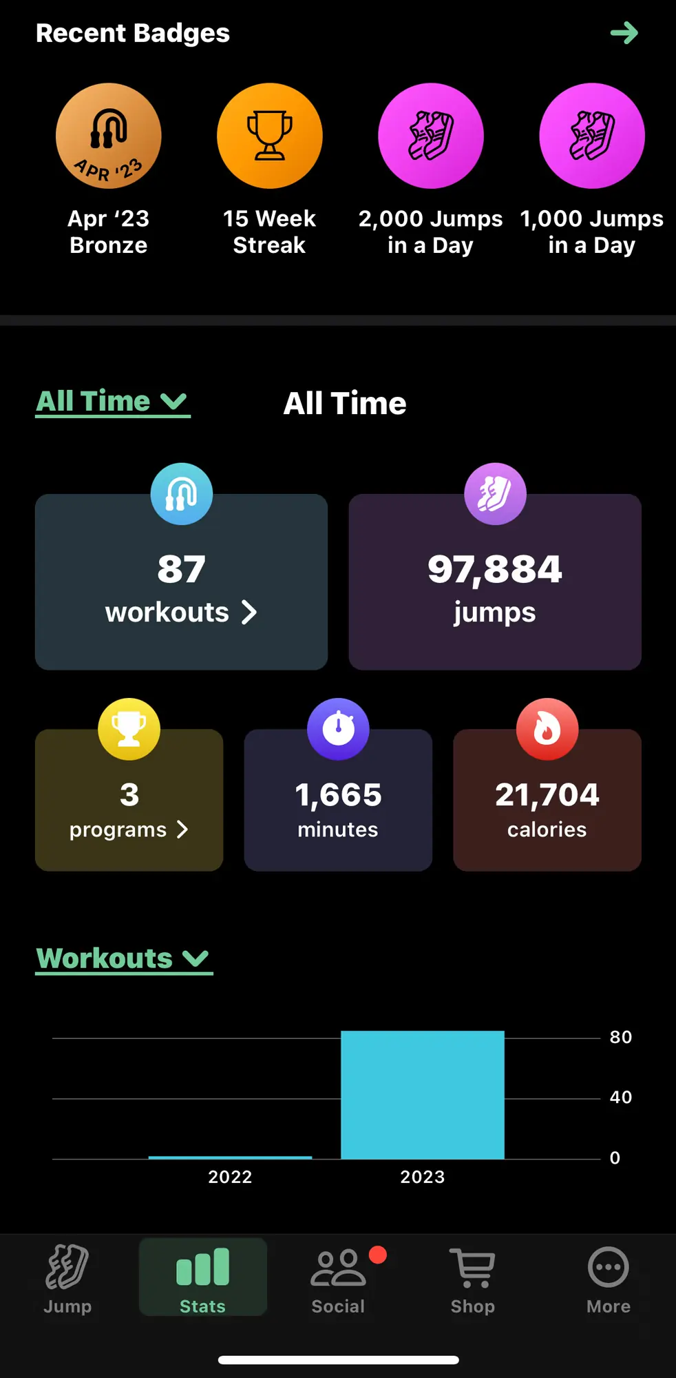 Crossrope AMP Jump Rope app