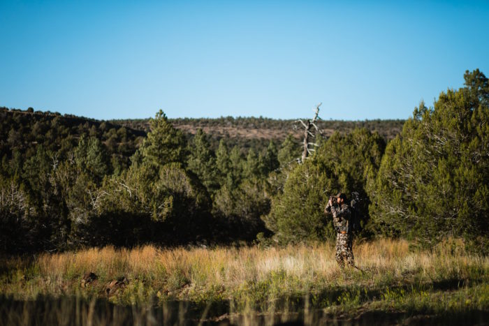 Hunter Glassing in Camo