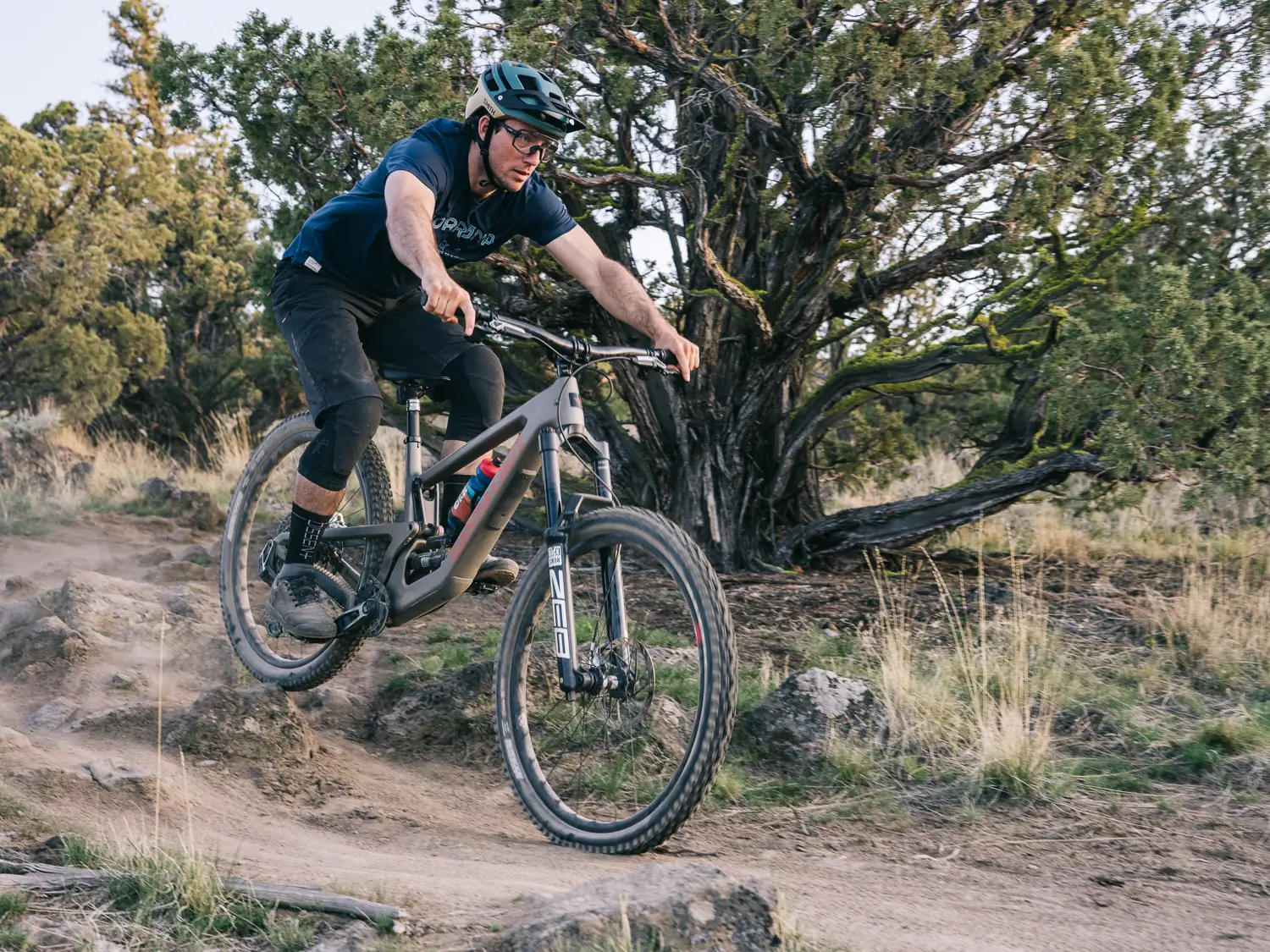 Andy Cochrane testing the new SRAM XO Eagle Transmission