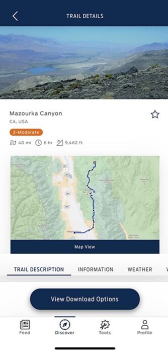 Bronco Trail App