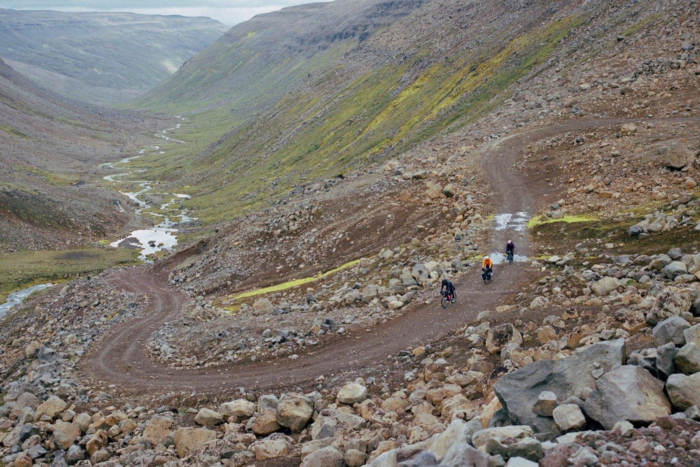 Gravel riders in Rapha Explore Collection gear
