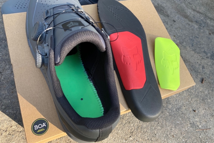 the adjustable arch support of the Fox Union's insole