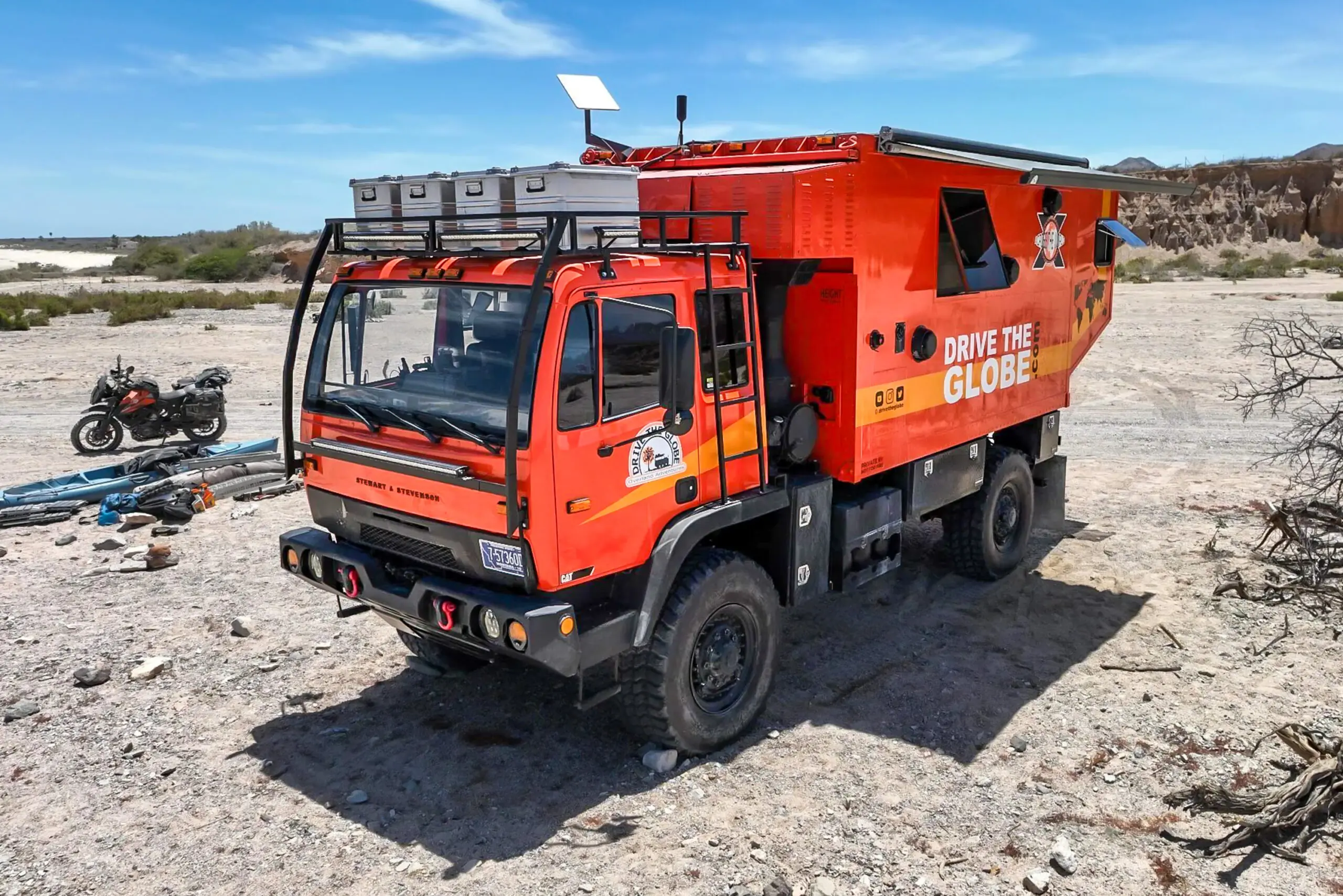 Drive The Globe Stewart & Stevenson overland camper on Bring a Trailer