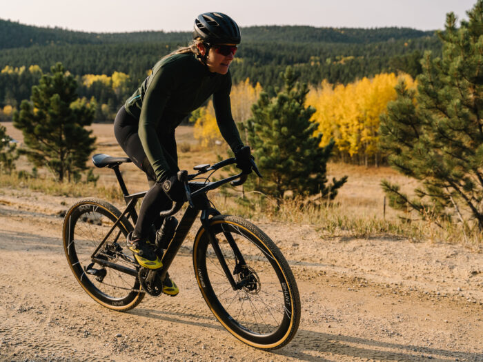 HUNT 42 Limitless Gravel Aero Wheels on the dirt