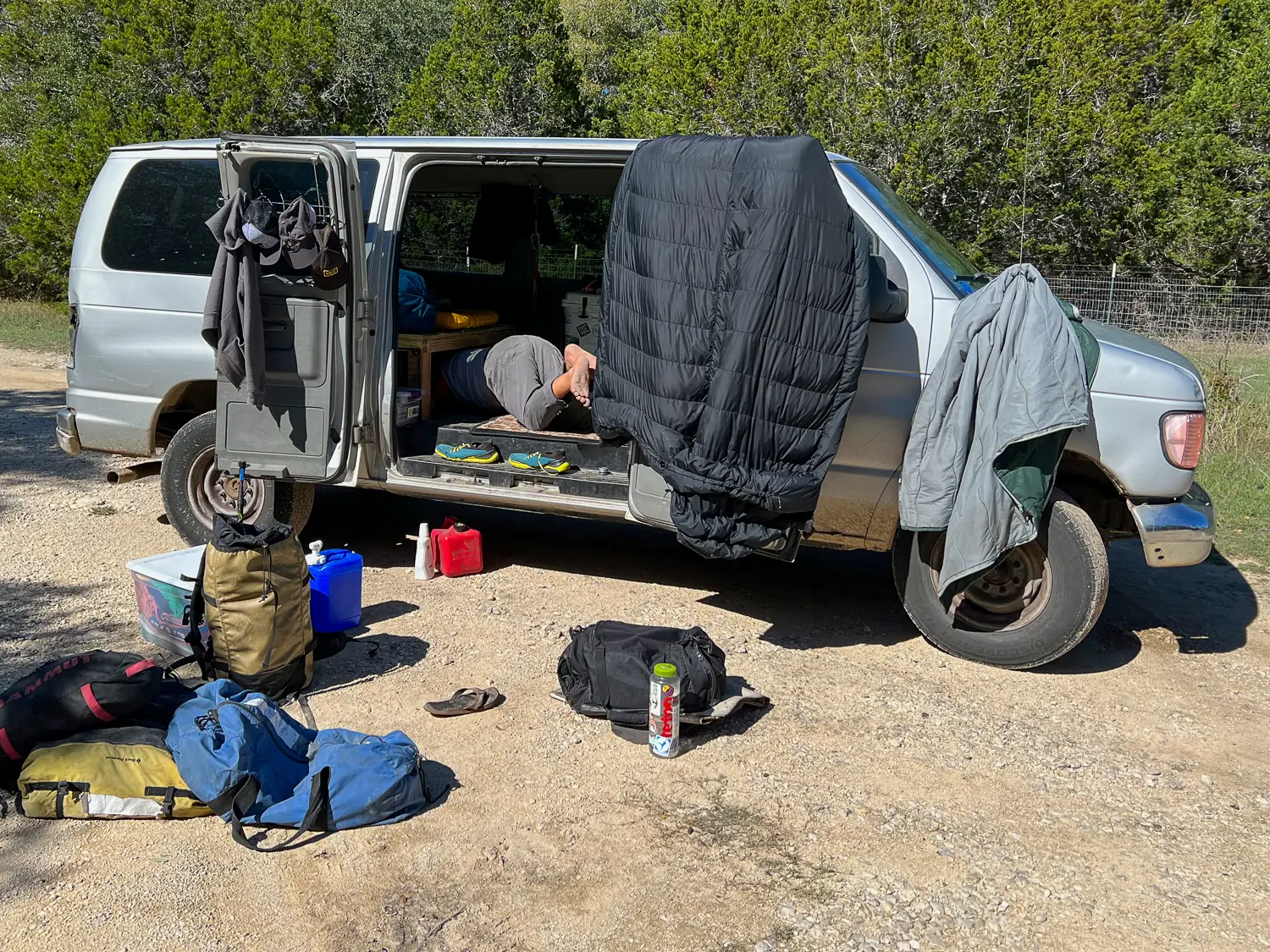 Low budget camper van