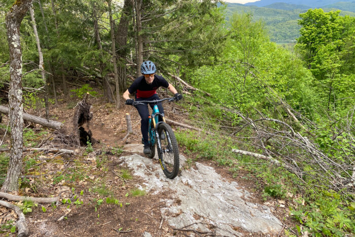 The Yeti SB135 on Vermont trails