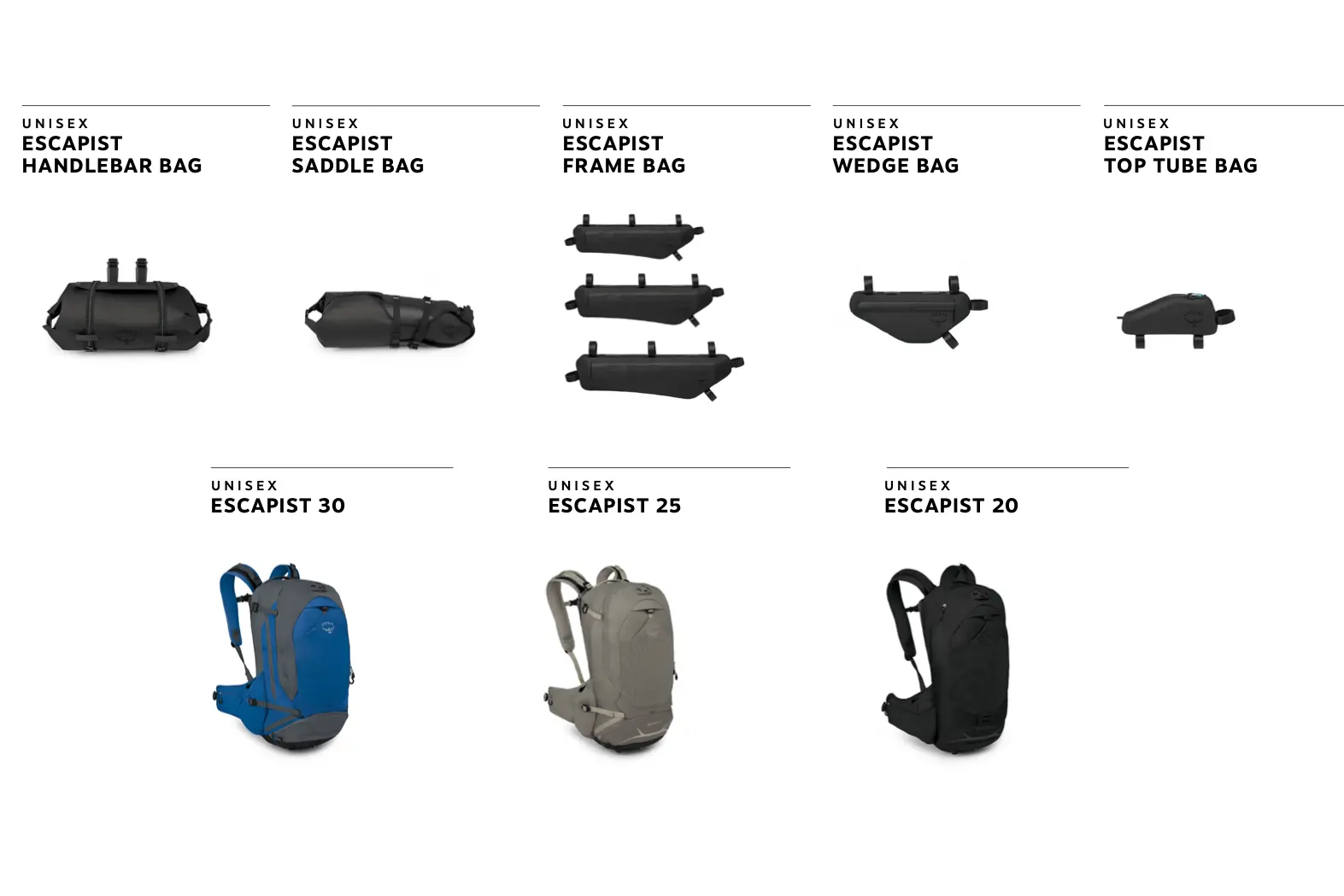 Osprey Escapist line