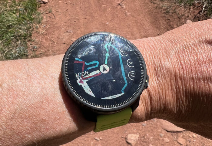 Suunto Vertical showing map