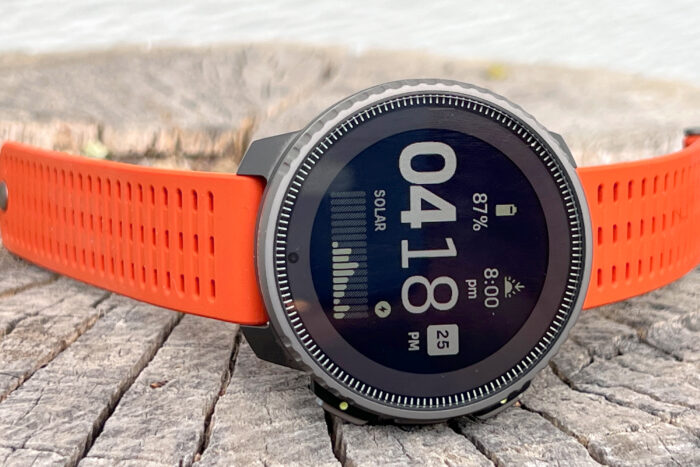 Suunto Vertical Titanium with orange strap