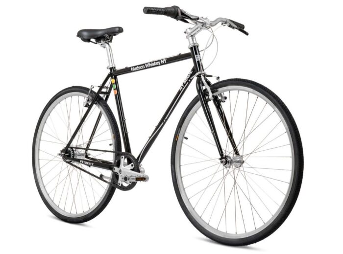 Hudson Whiskey x Priority Bicycles Commuter Bike