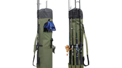Canvas Fishing Rod & Reel Organizer Bag