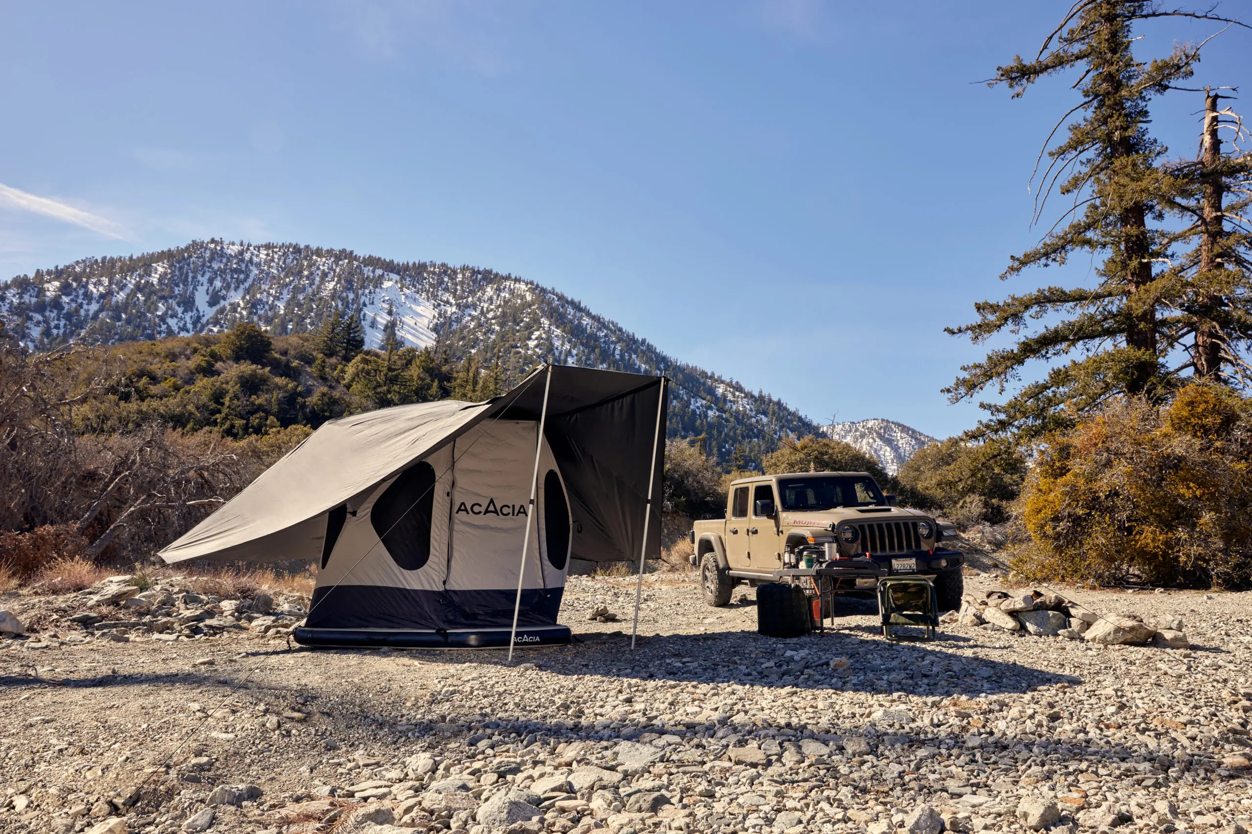 Space Acacia is a floating glamping tent; (photo/Acacia)