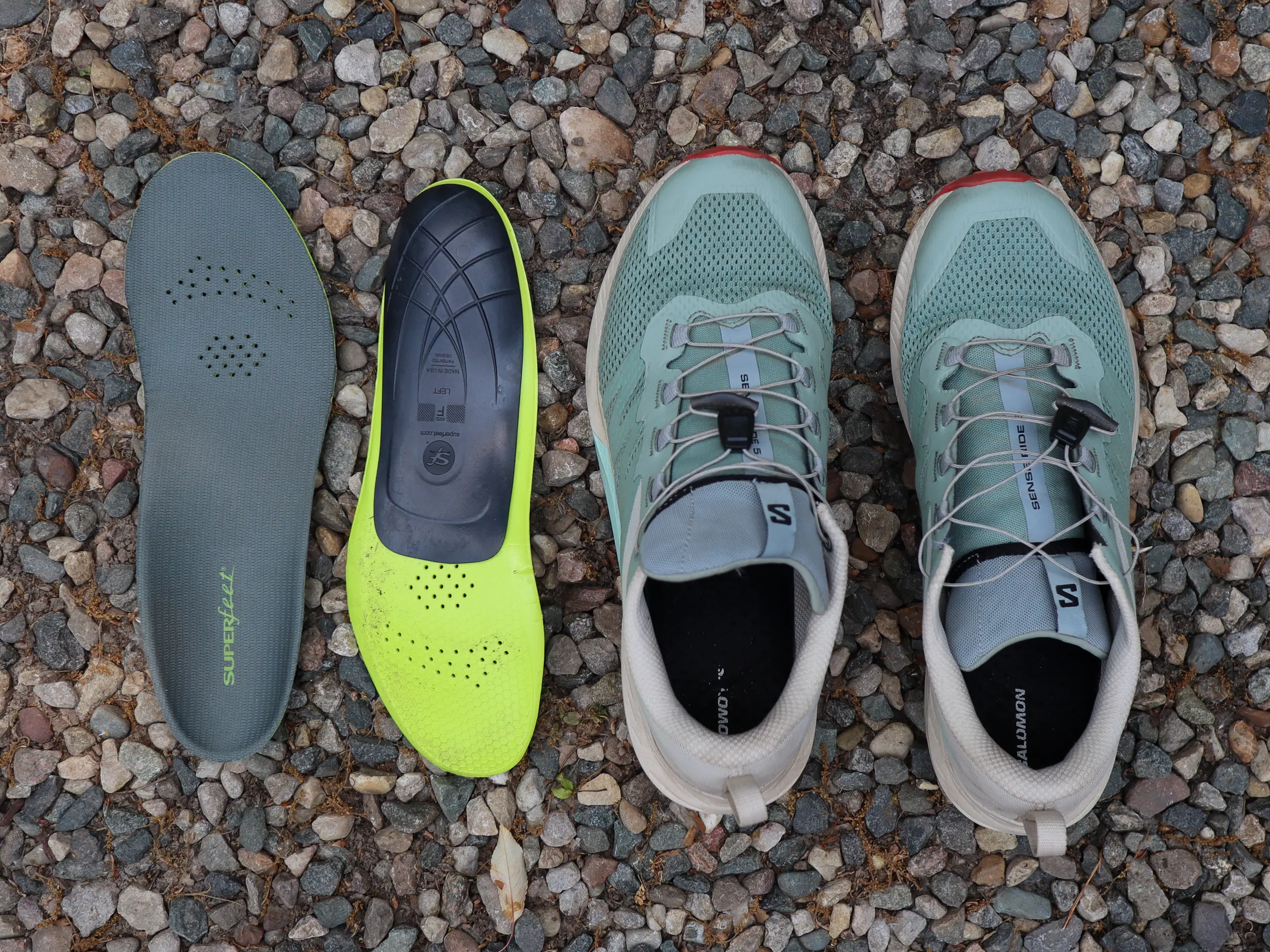 Superfeet Carbon Insoles help convert trail runners to mountain bike shoes