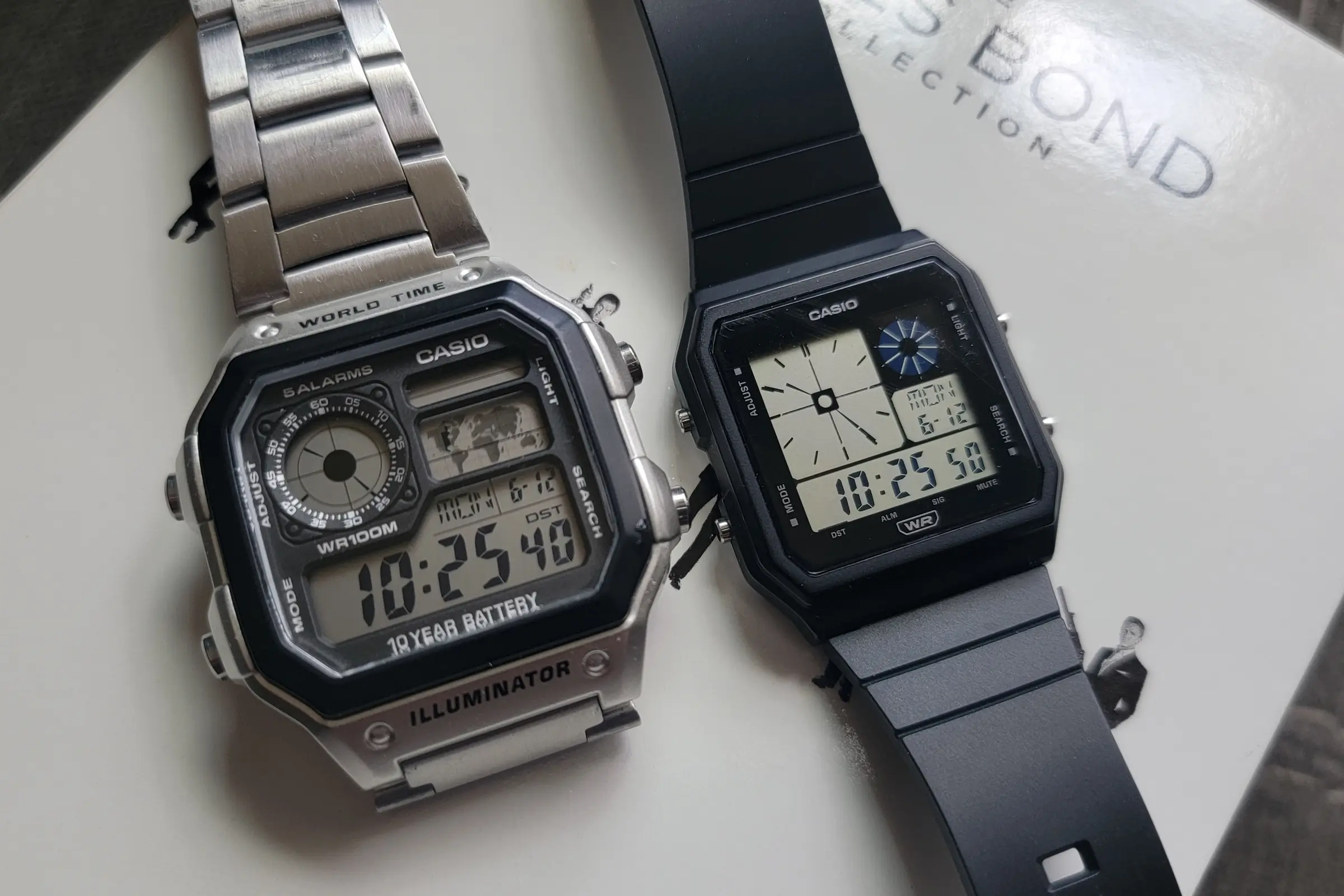 Casio LF20W size comparison