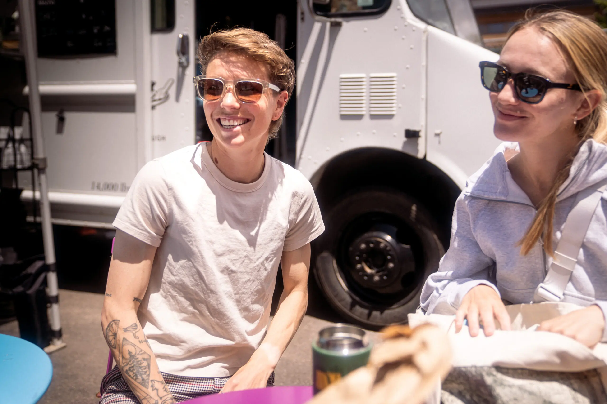 Nikki Hiltz representing LGBTQ+ with Lululemon; (photo/Nikki Hiltz)