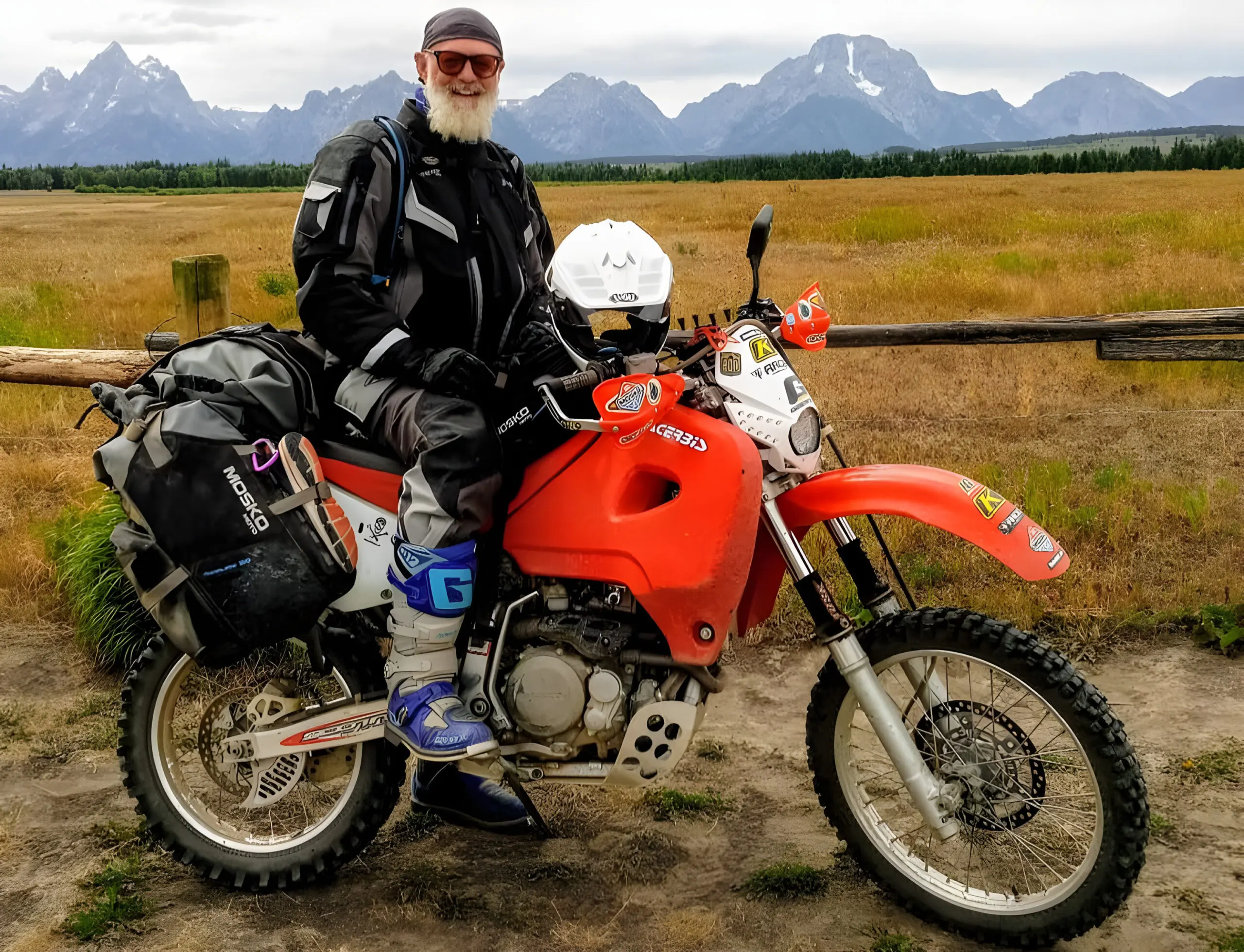 DS: The author’s Honda XR650R with an aftermarket 6.3 gal Acerbis tank
