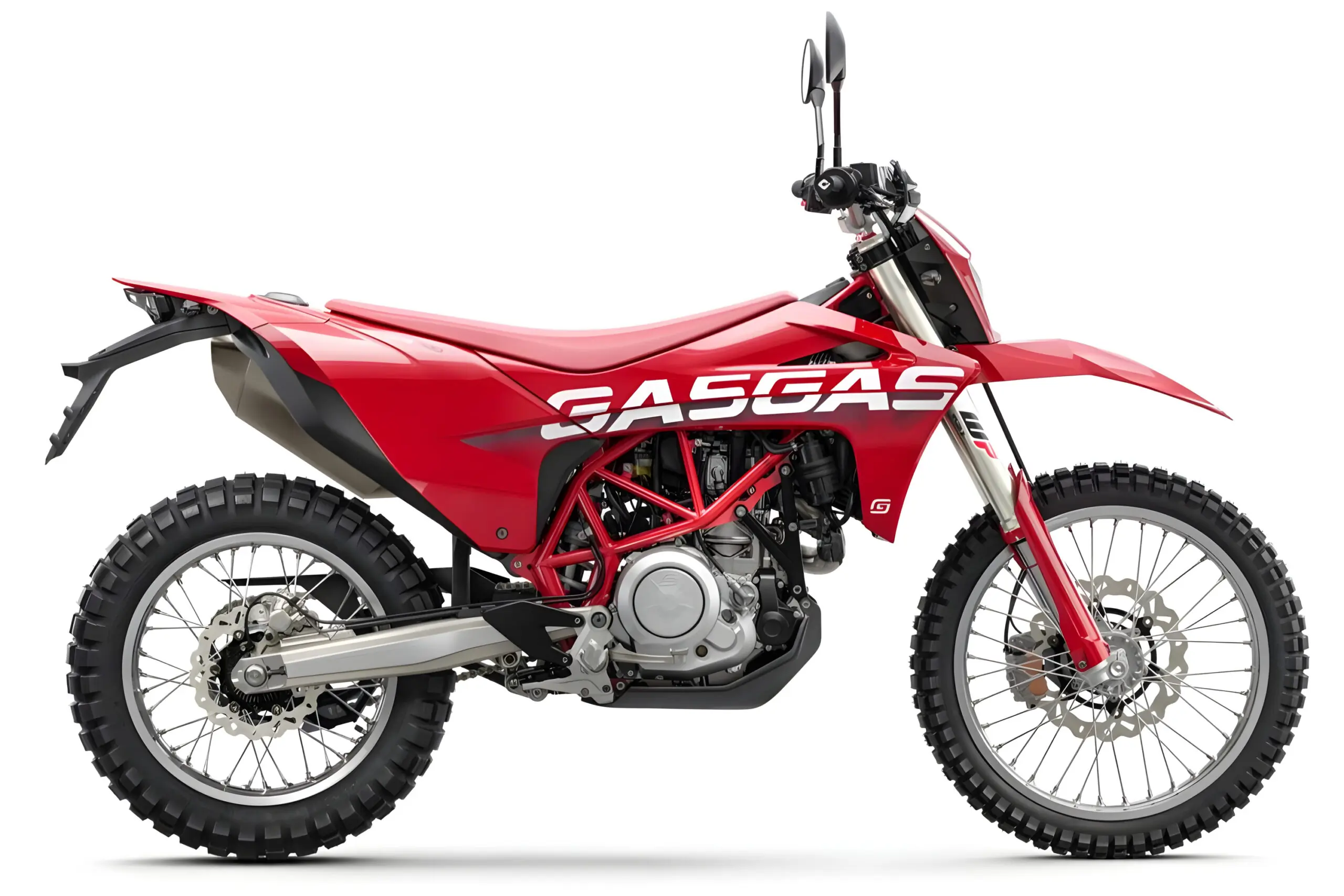 Dual-sport GasGas ES 700 with a single-cylinder engine