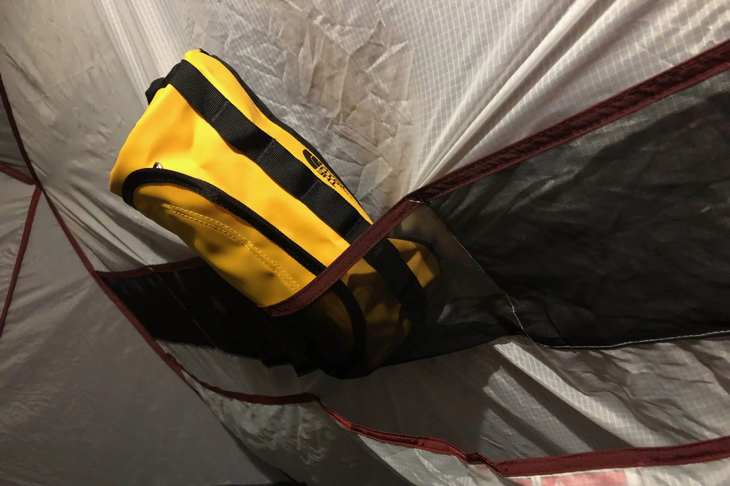 Storage options inside the tent