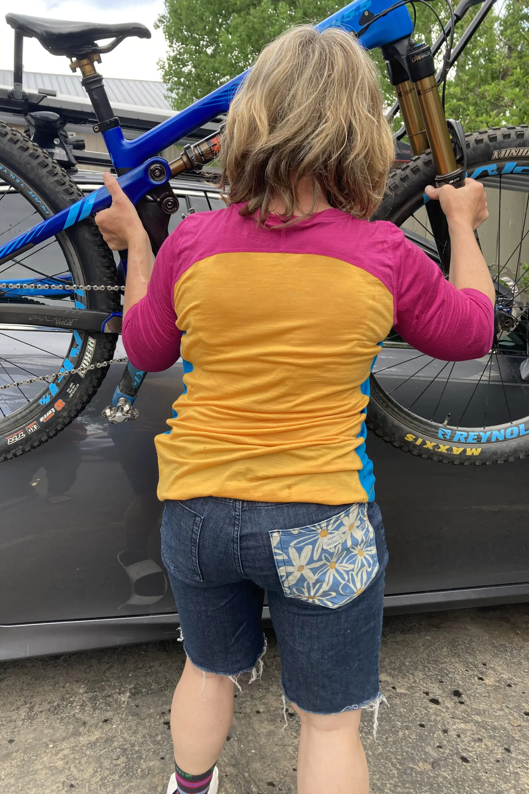 Ripton & Co. Denim Daisy shorts - women's mountain bike apparel