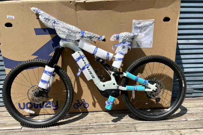 Used e-bike ships with padding