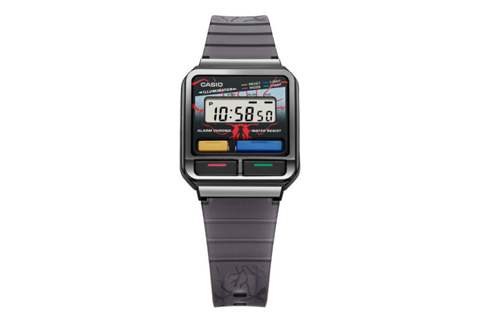 The Casio Stranger Things watch on a white background