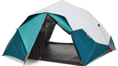 Quechua 2 Second Easy Fresh & Black Waterproof Pop Up Camping Tent (3-Person)