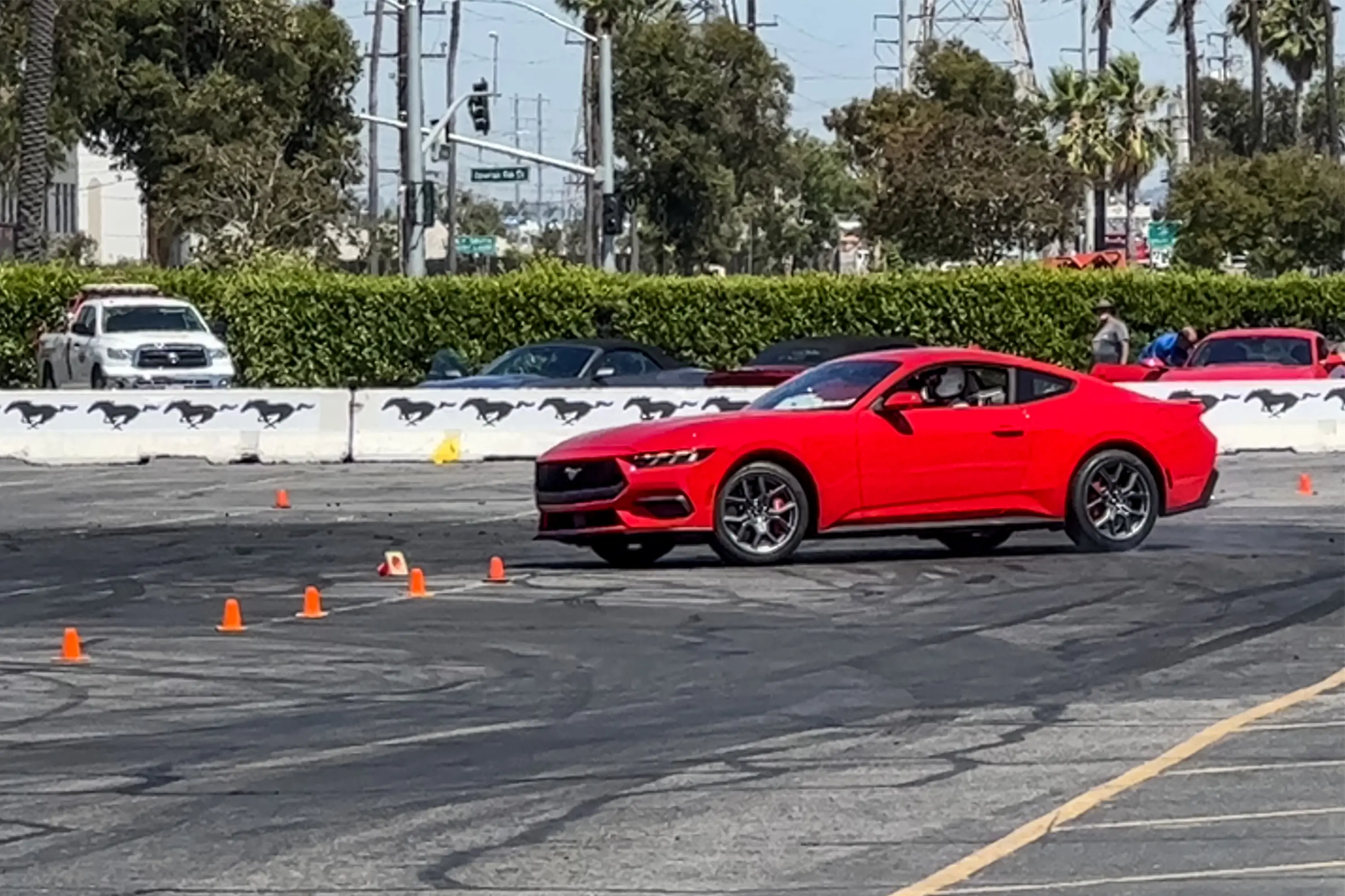 2024 Ford Mustang EcoBoost on drift course