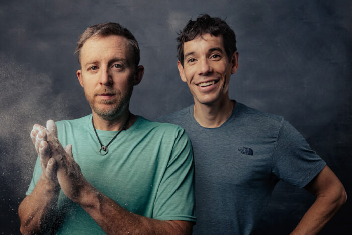alex honnold and tommy caldwell stand together