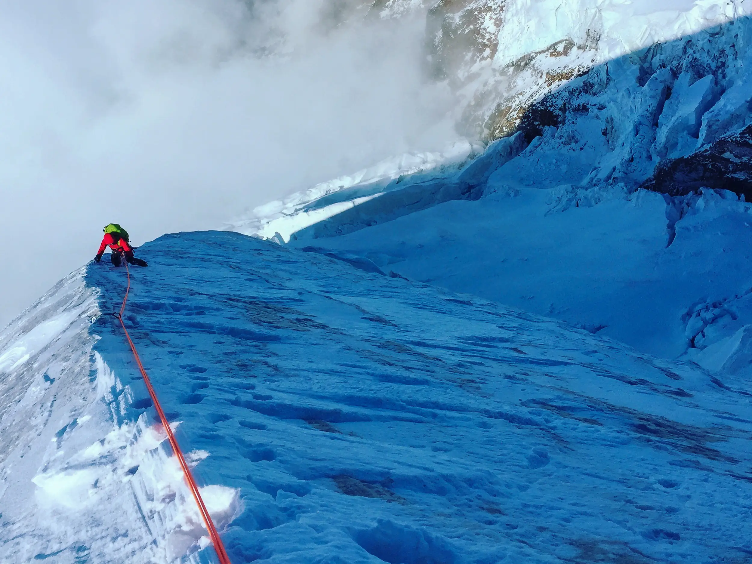 Seiji Ishii on the North Ridge of Mount Baker