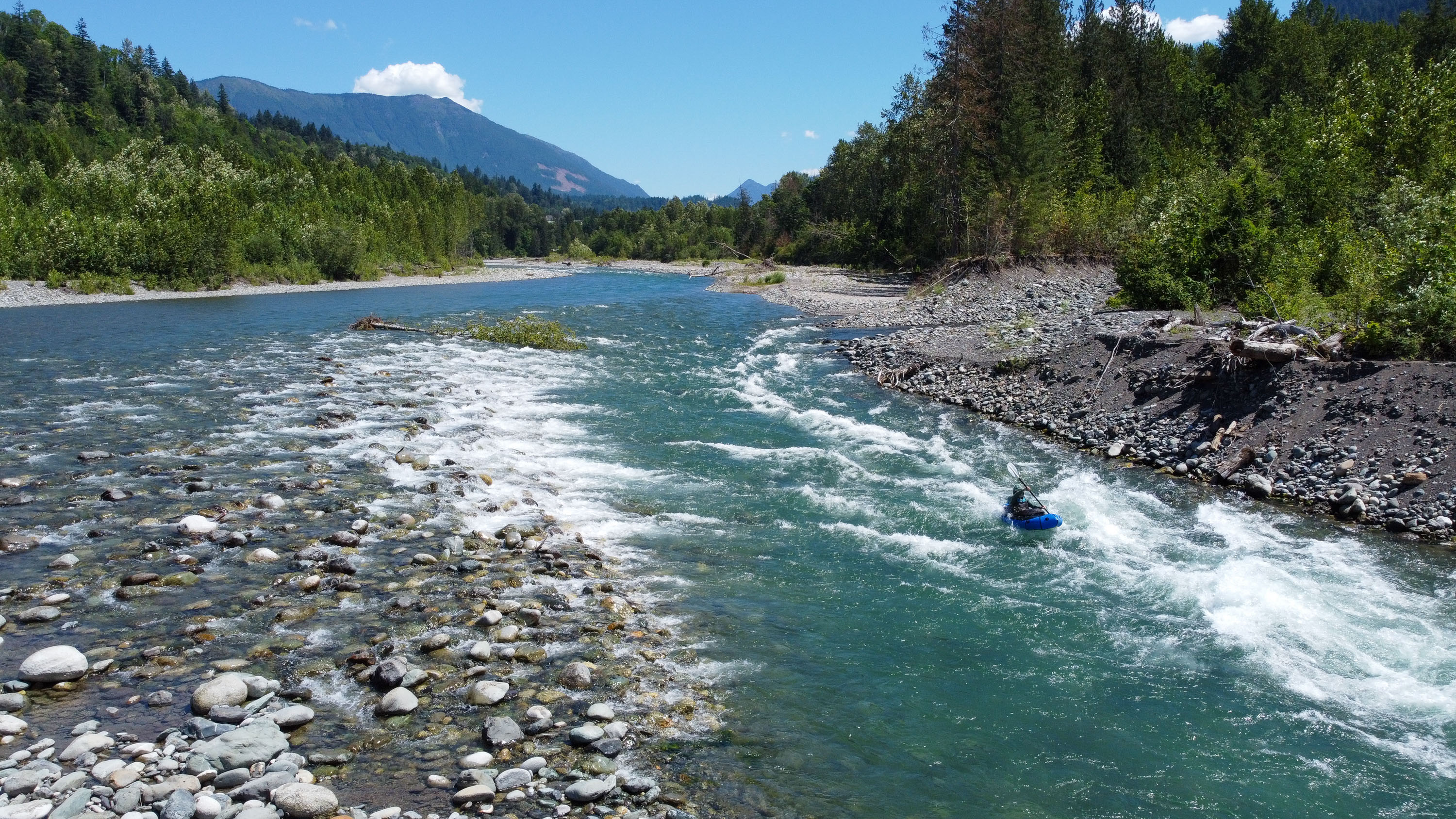 Alpacka WW Refuge on Chilliwack Rapid