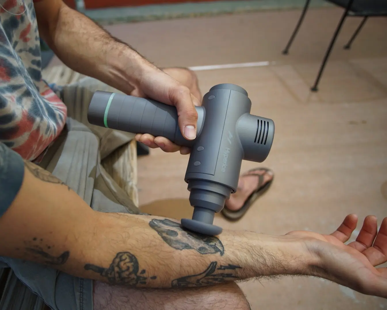 Testing percussion massagers