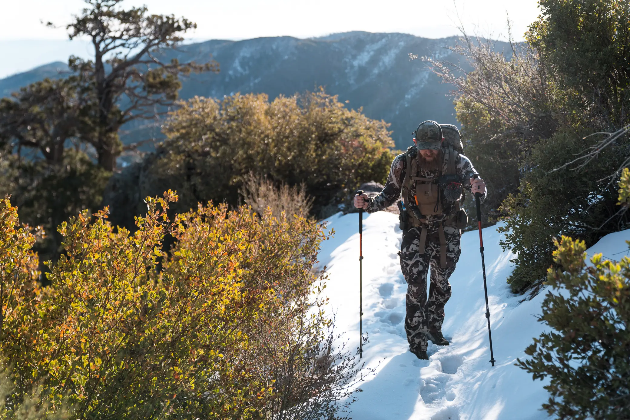 Testing hunting socks in the snow